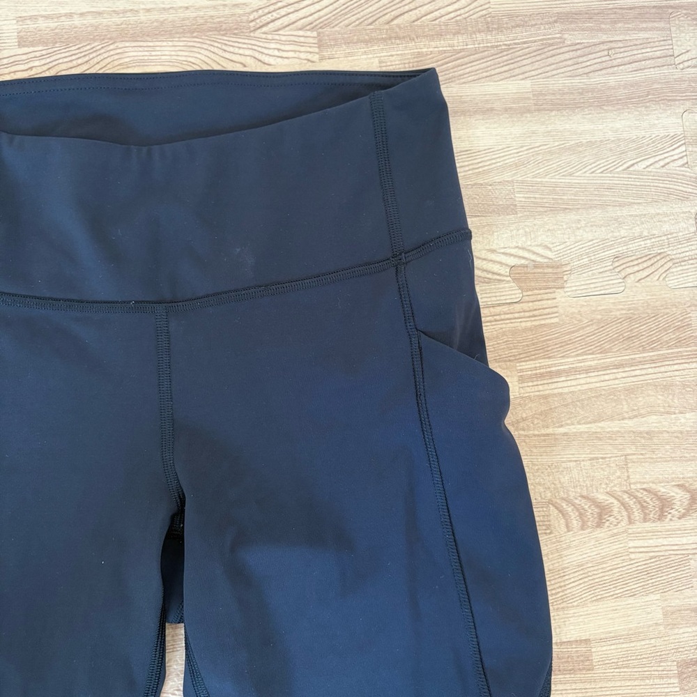 Lululemon Athletica Black Womens Leggings Mesh Yoga Workout Running Size 6 - Picture 12 of 14